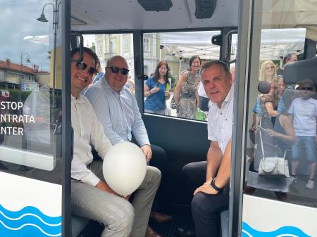 Na fotografiji z leve: Denis Bele, Aleksej Skok in Danilo Markočič.